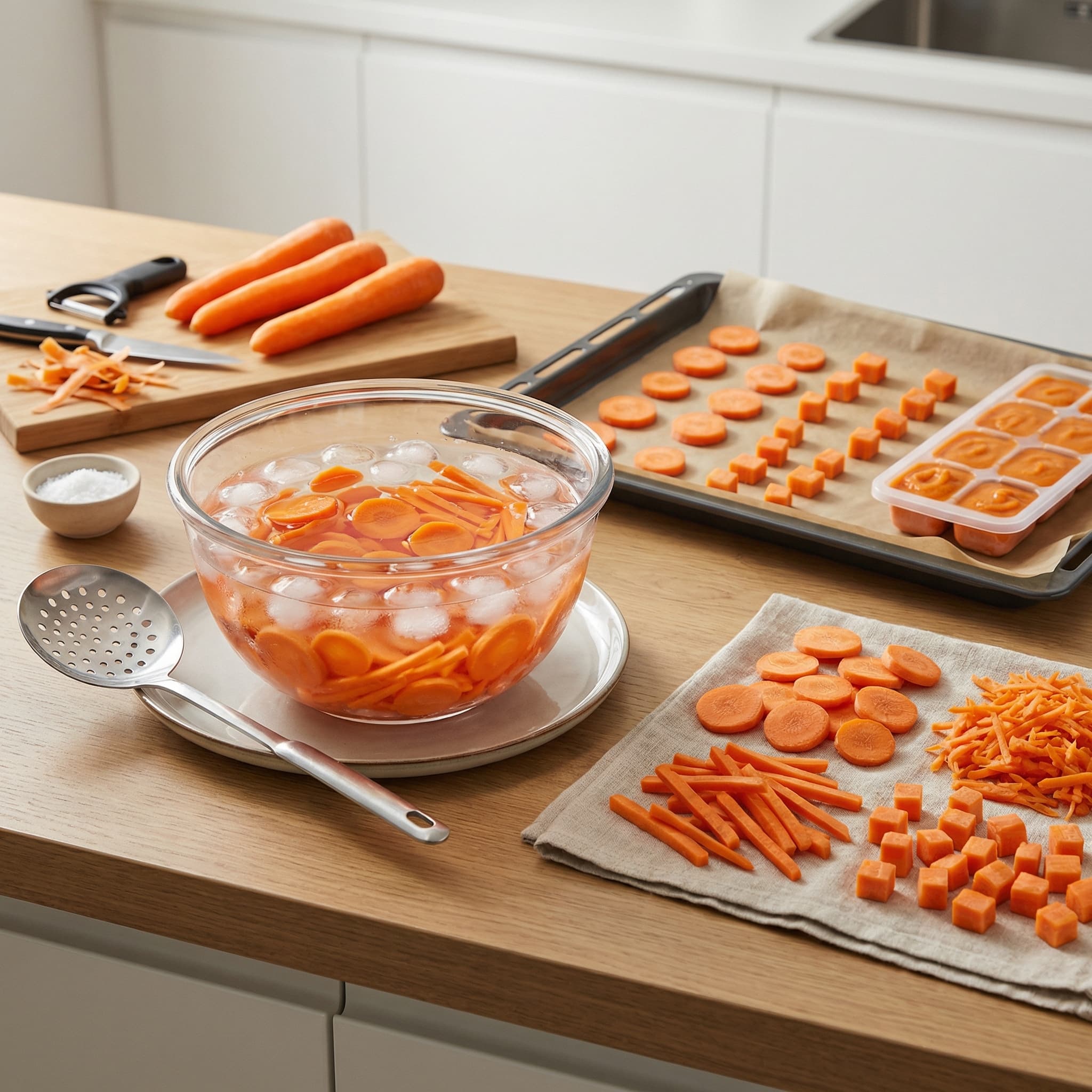 Как правильно заморозить морковь