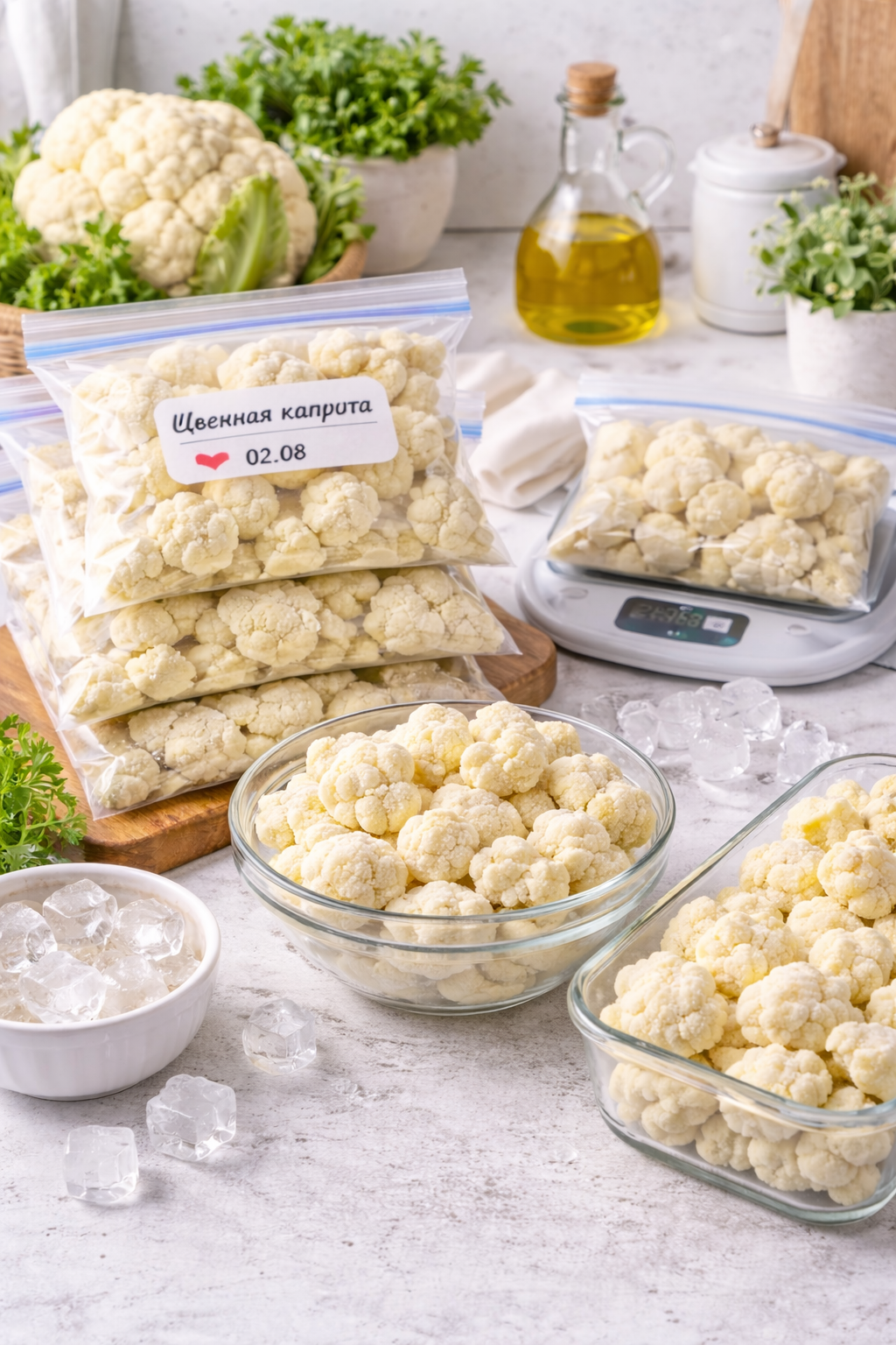 Как правильно заморозить цветную капусту