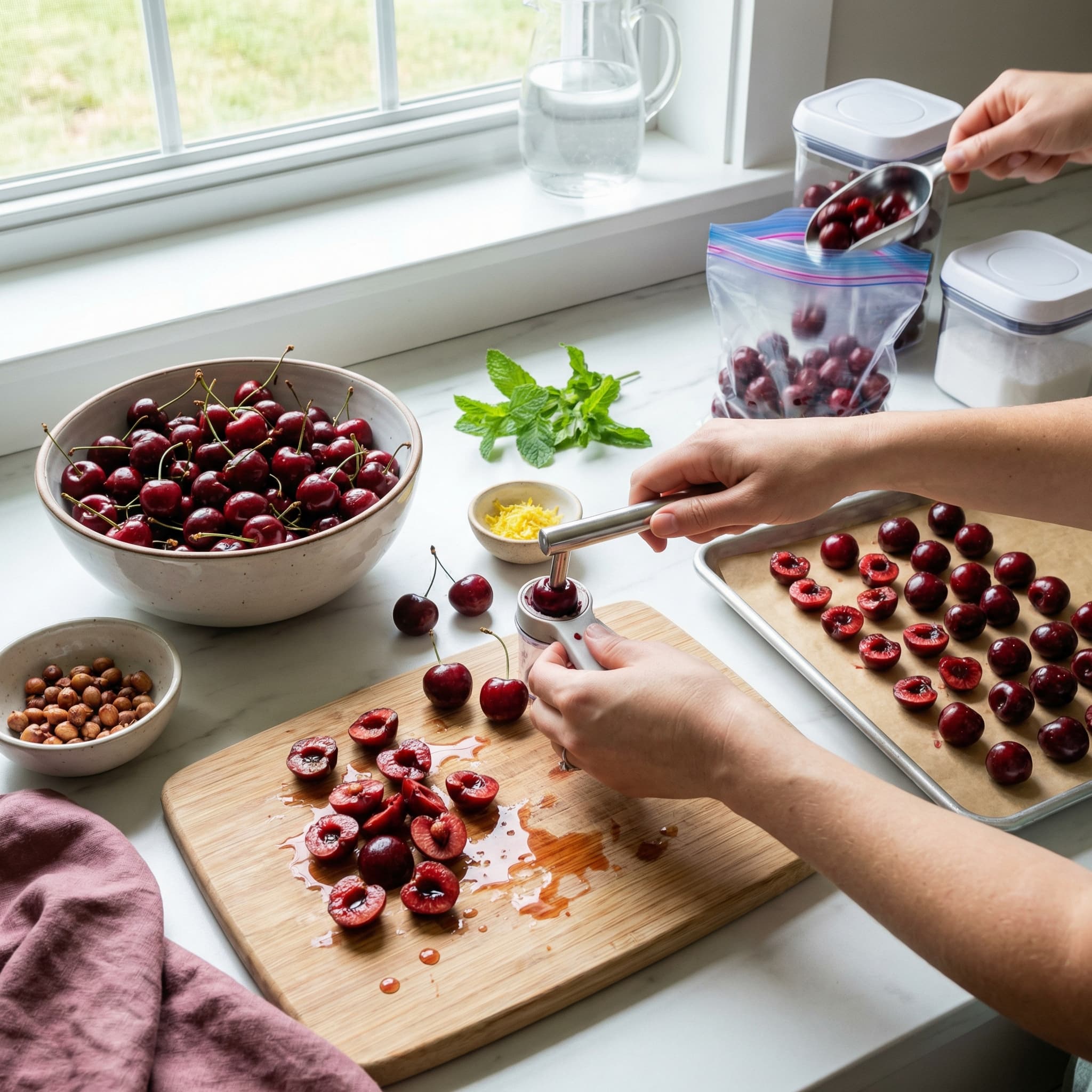 Как заморозить вишню